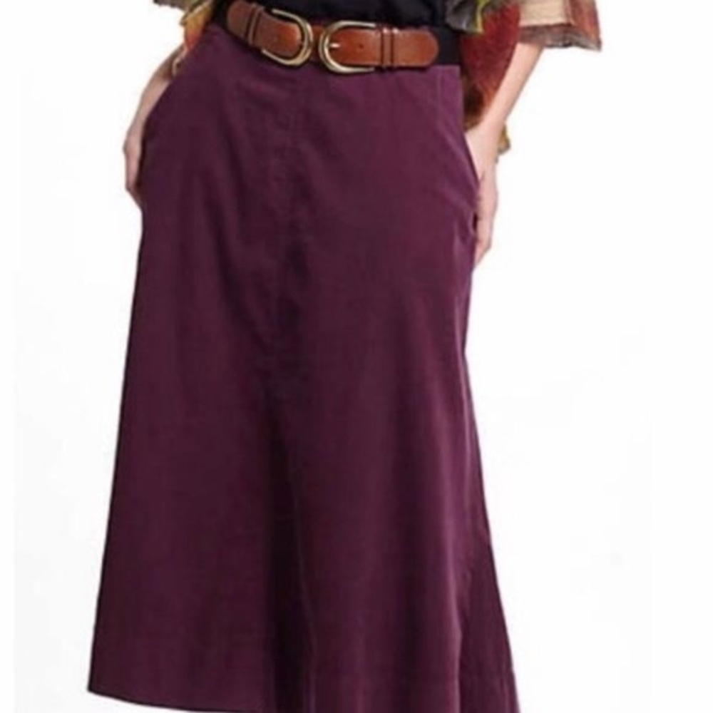 Vanessa Virginia corduroy midi skirt